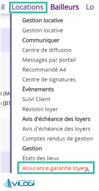 Accès au Listing des GLI Tutoriel logiciel immobilier pour syndics et administrateurs de biens