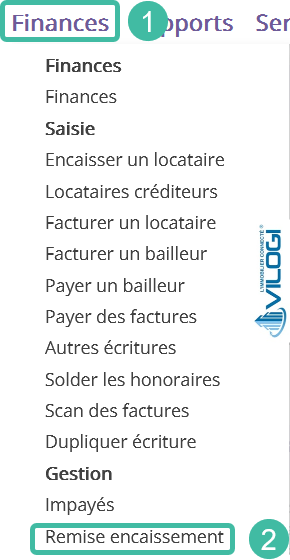 Procédure de remise à l encaissement Tutoriel logiciel immobilier pour syndics et administrateurs de biens