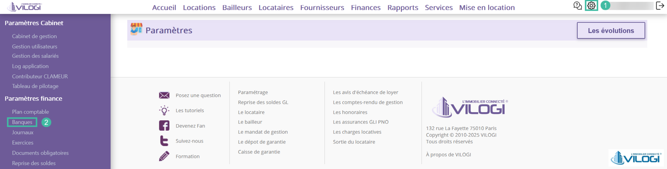 Configuration préalable du compte de gestion Tutoriel logiciel immobilier pour syndics et administrateurs de biens
