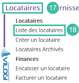 Accéder à la fiche locataire Tutoriel logiciel immobilier pour syndics et administrateurs de biens