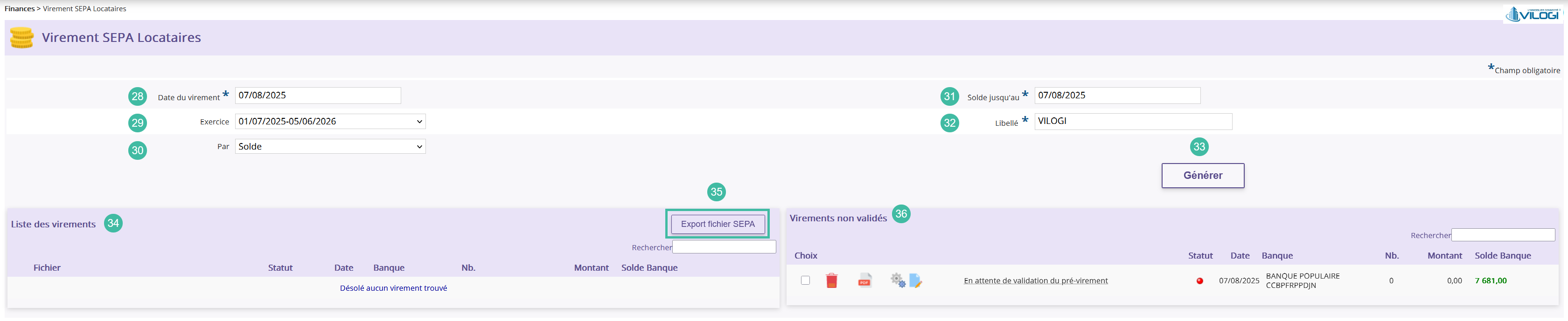Procédure de virement locataire Tutoriel logiciel immobilier pour syndics et administrateurs de biens