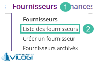 Paramétrer le compte bancaire du fournisseur concerné Tutoriel logiciel immobilier pour syndics et administrateurs de biens