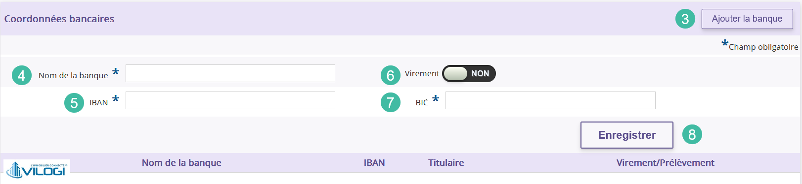 Configuration des coordonnées bancaires Tutoriel logiciel immobilier pour syndics et administrateurs de biens