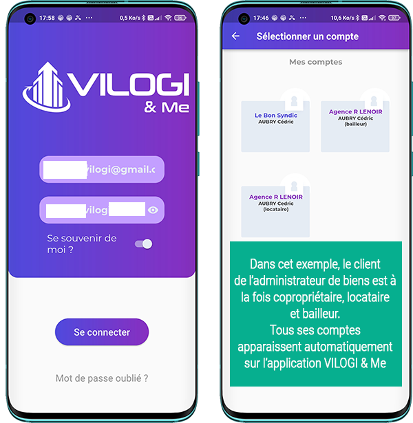 VILOGI & Me l application mobile pour les locataires, les bailleurs et aussi pour les copropriétaires.