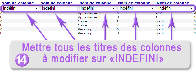 changer l'importation des lots de la copropriété