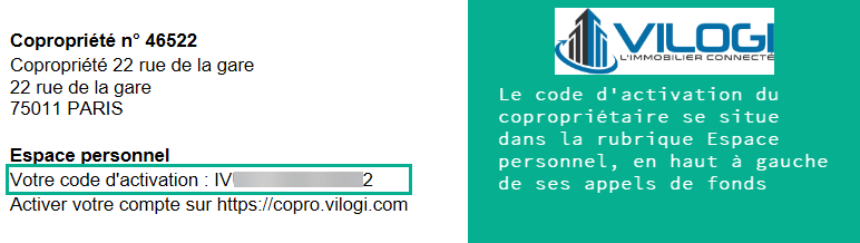 Le copropriétaire se connecte à l'application mobile avec son identifiant et mot de passe