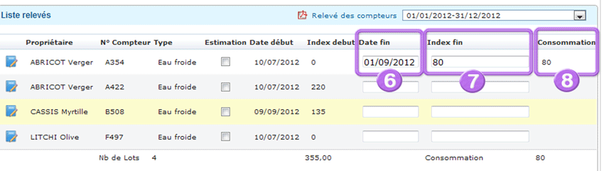 Relevé de Compteur, Tutoriel