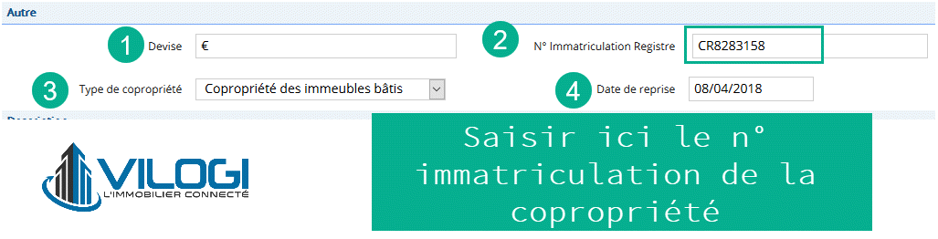 Immatriculation copropriété